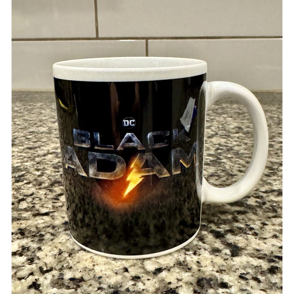 Black Adam Logo Ceramic Coffee DC Comics Novelty Gift Mug
